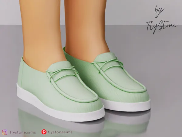 Mix Child Soft Loafers by FlyStone - The Sims 4 Custom Content