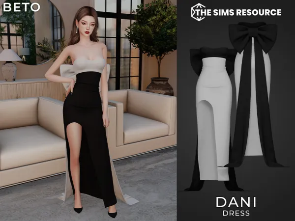 Alpha Dani (Dress) by Beto_ae0 - The Sims 4 Custom Content