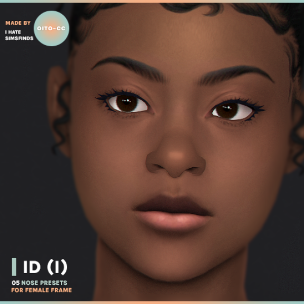 Mix ID (PT I) a set of nose presets for female frame by simsfinds - The Sims 4 Custom Content