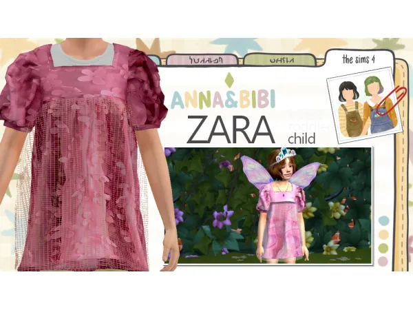 Alpha Zara CHILD [AnnaBibi] - The Sims 4 Custom Content