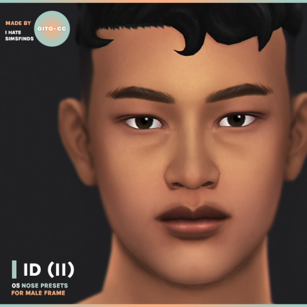 Mix ID (PT II) a set of nose presets for male frame by simsfinds - The Sims 4 Custom Content