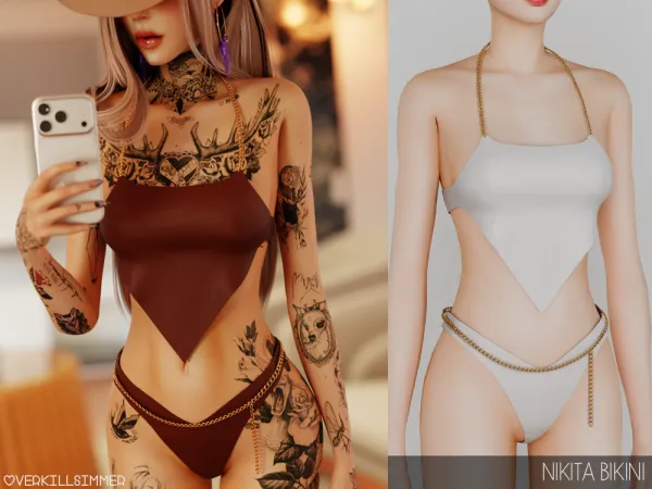 Alpha Nikita bikini - The Sims 4 Custom Content