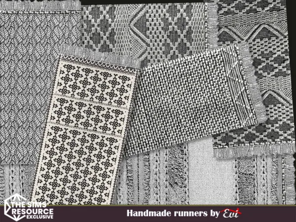 Alpha Handmade runners by evi - The Sims 4 Custom Content