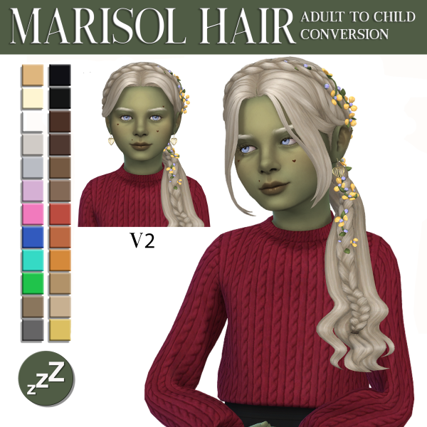 Maxis Match TwistedCat hair conversions by simsfinds - The Sims 4 Custom Content