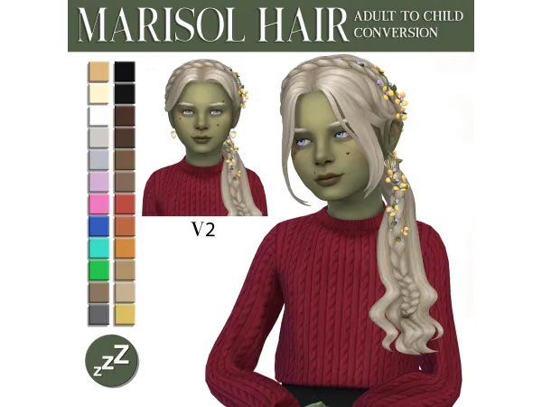 Maxis Match TwistedCat hair conversions by sleepyz - The Sims 4 Custom Content