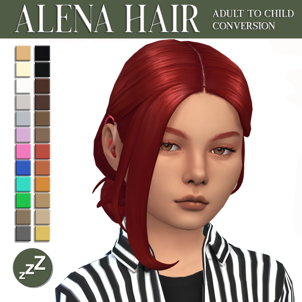 Maxis Match TwistedCat hair conversions by simsfinds - The Sims 4 Custom Content