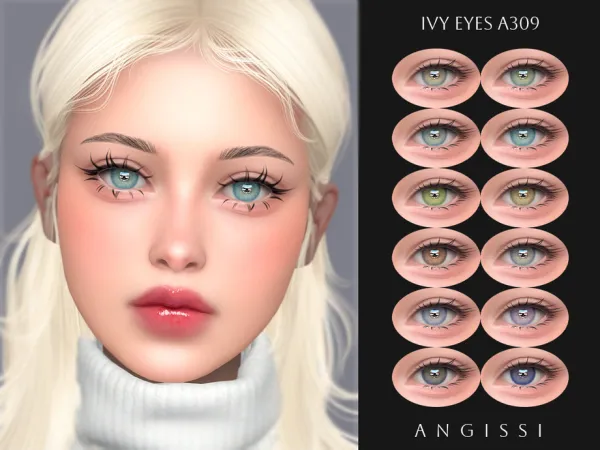 Alpha Ivy Eyes A309 by thesimsresource - The Sims 4 Custom Content