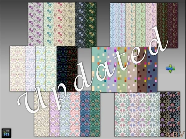 Maxis Match Wallpapers updated - The Sims 4 Custom Content