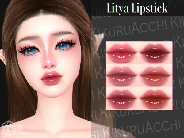 Mix Litya Lipstick by Kikuruacchi - The Sims 4 Custom Content