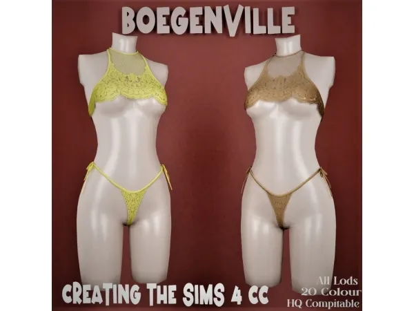 Alpha Boe_Nikita Lingerie Outfit - The Sims 4 custom content