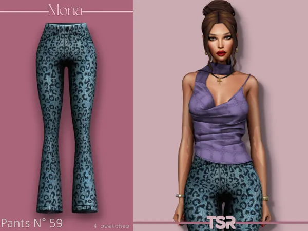 Mix Denim jeans with prints by Mona - The Sims 4 Custom Content