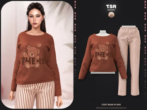 Alpha SET Cozy Bear PJ 650 BD1642 - The Sims 4 Custom Content