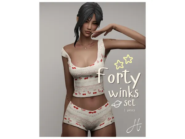 Maxis Match heartquake u2661 forty winks set - The Sims 4 Custom Content