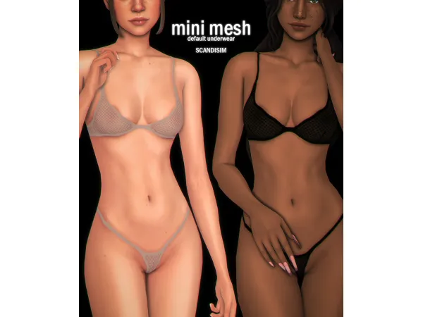 Maxis Match Mini Mesh Default Underwear by scandisim - The Sims 4 custom content