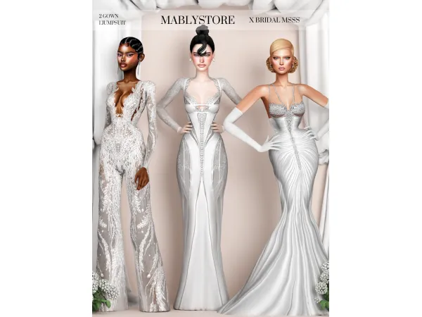 Alpha BRIDAL MSSIS by mably - The Sims 4 Custom Content