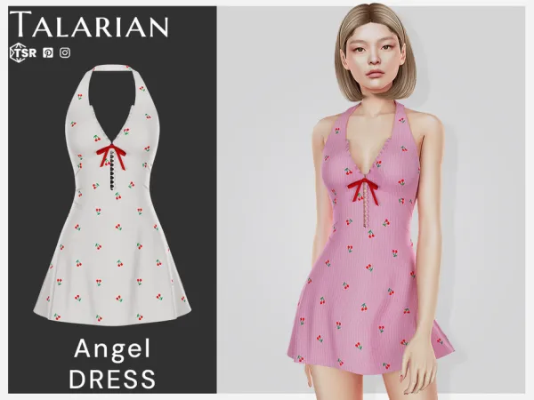 Alpha Angel Dress by talarian - The Sims 4 Custom Content