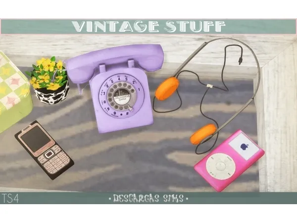 Alpha Vintage Stuff - The Sims 4 Custom Content