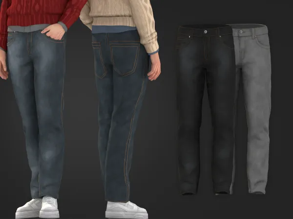 Alpha Knot Over It Men Pants - The Sims 4 Custom Content