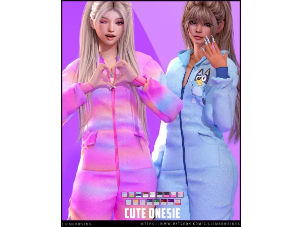 Alpha Cute Onesie - The Sims 4 Custom Content