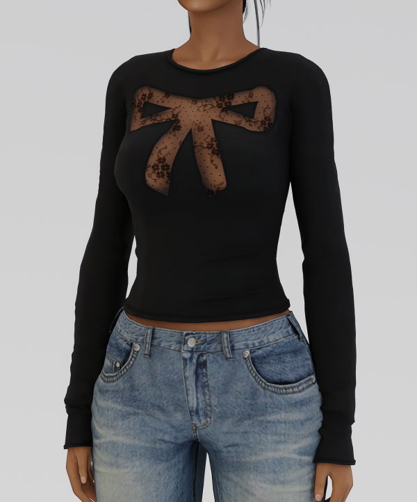 Alpha sandy liang doting top by simsfinds - The Sims 4 Custom Content