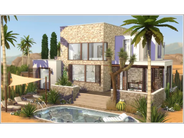 Maxis Match Casa Los Cactus - The Sims 4 Custom Content