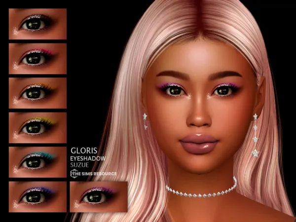 Alpha Gloris Eyeshadow N104 by Suzue - The Sims 4 Custom Content