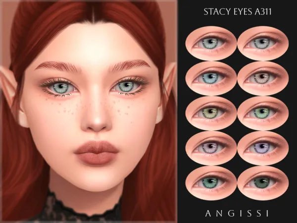 Alpha Stacy Eyes A311 by ANGISSI - The Sims 4 custom content