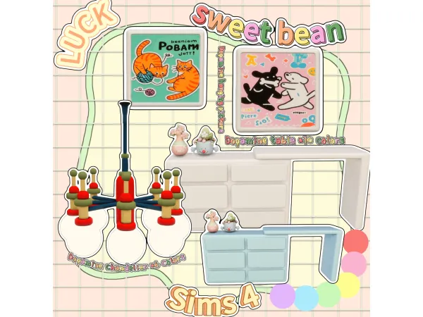 Maxis Match Meow dog sweet beans by LUCK66 - The Sims 4 Custom Content