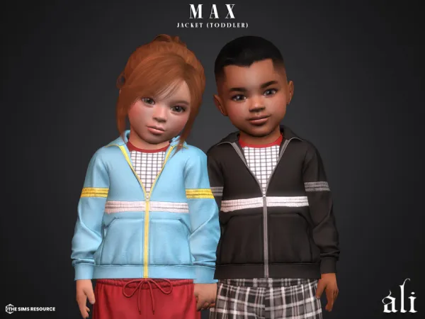 Alpha MAX jacket (toddler) by ali1 - The Sims 4 Custom Content