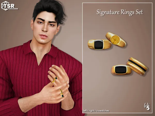Signature Rings Set by WisteriaSims