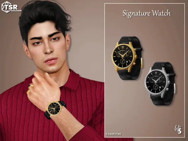 Alpha Signature Watch - The Sims 4 Custom Content