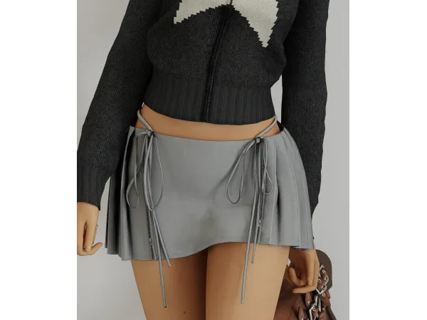 Alpha nodress pleated mini skirt by delicious things - The Sims 4 Custom Content