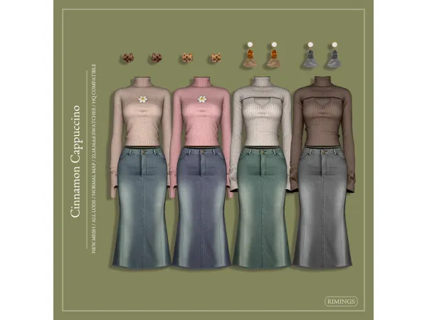 Alpha [RIMINGS] Cinnamon Cappuccino - The Sims 4 Custom Content