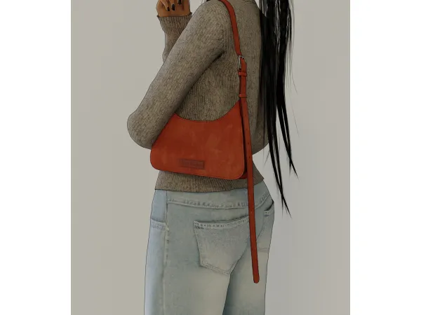 Alpha acne studios platt bag by delicious things - The Sims 4 Custom Content