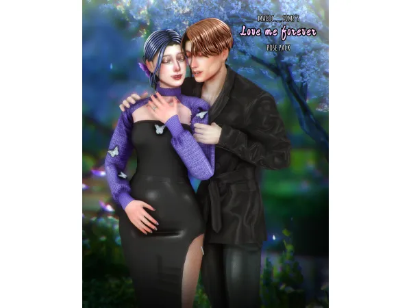 Mix Love me forever Pose pack by Magic_sims123 - The Sims 4 Custom Content