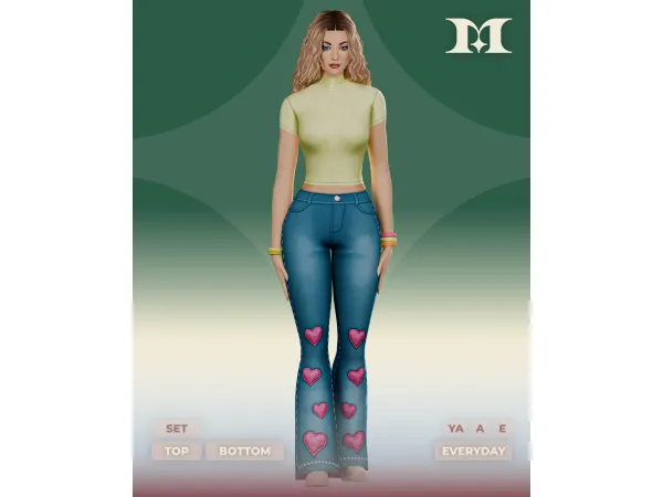 Maxis Match Amour Set by milliancc - The Sims 4 Custom Content