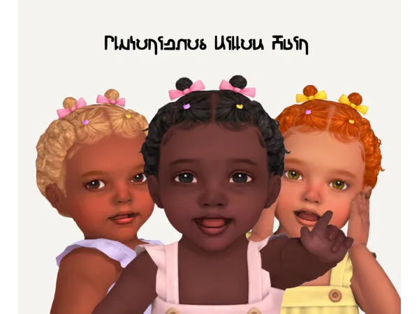 Maxis Match Plutorienos Willow Infant Hair by plutorienos - The Sims 4 custom content