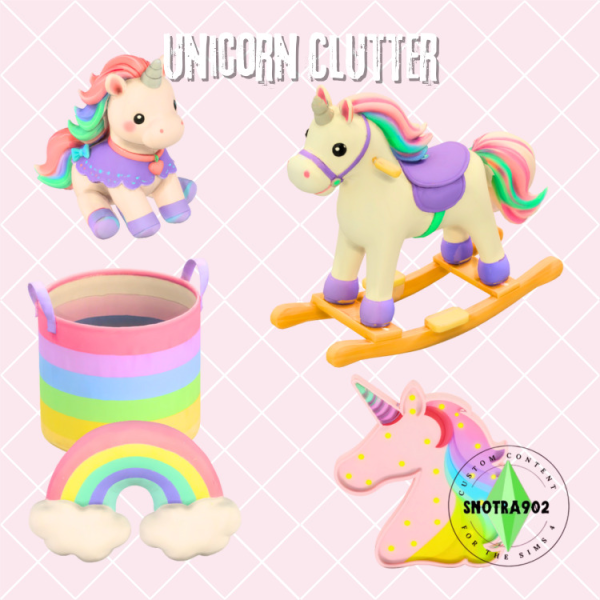 Maxis Match Unicorn Clutter by simsfinds - The Sims 4 Custom Content
