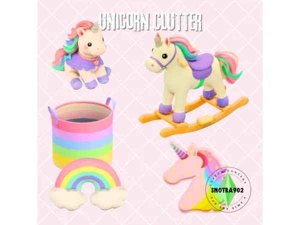 Maxis Match Unicorn Clutter by Snotra902 - The Sims 4 Custom Content