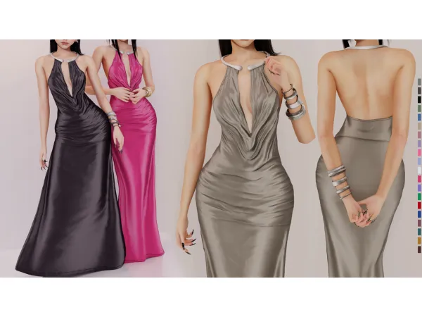 Alpha Desiree Dress - The Sims 4 Custom Content