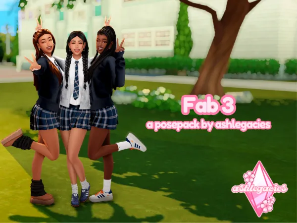 Mix Fab 3 Posepack - The Sims 4 custom content