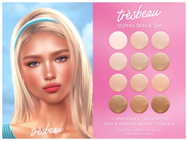 Alpha Sophia Skin Part of Skin Pack 04 - The Sims 4 Custom Content