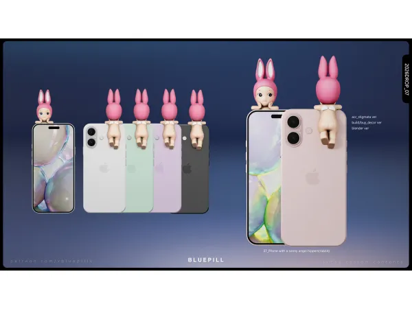 Alpha (Bluepill) 2026DROP_07_Phone with a sonny angel hippers - The Sims 4 Custom Content