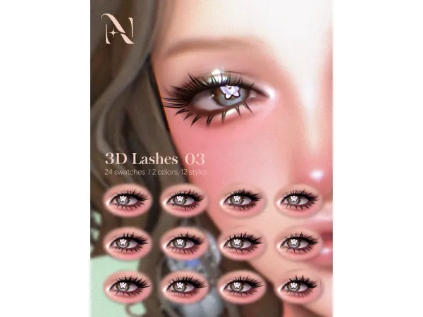 Mix 20260116 makeup set by NthngNthng - The Sims 4 custom content