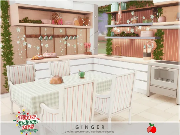 Mix Ginger kitchen - The Sims 4 Custom Content
