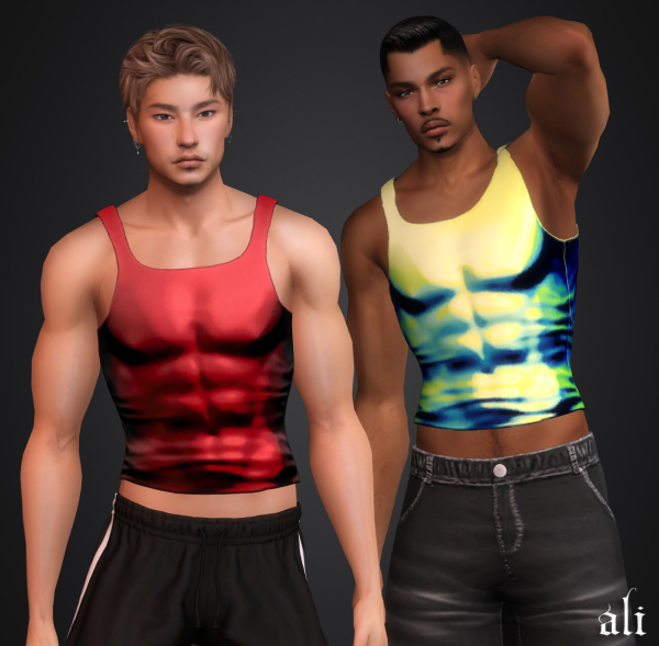 Alpha ASHTON top JAN2026 by simsfinds - The Sims 4 Custom Content