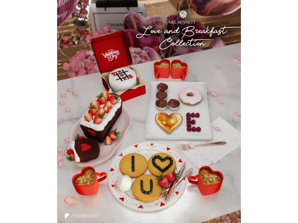 Mix Love and Breakfast Collection - The Sims 4 Custom Content