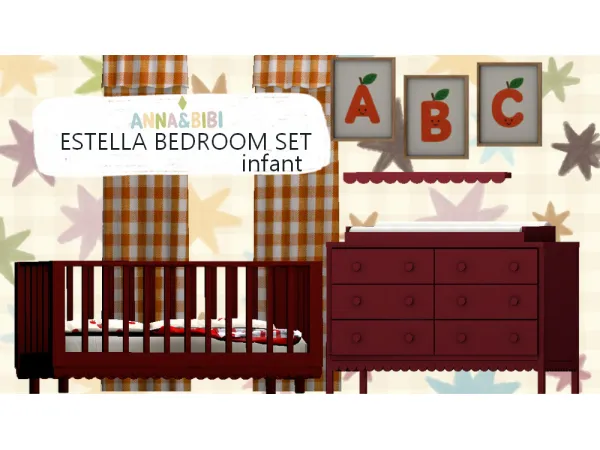 Maxis Match Estella Bedroom Set u2013 Infant by anna_bibi - The Sims 4 Custom Content