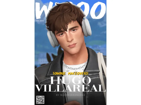 Maxis Match [WWOO] HUGO VILLAREAL 2025 by wakawakaongong - The Sims 4 Custom Content