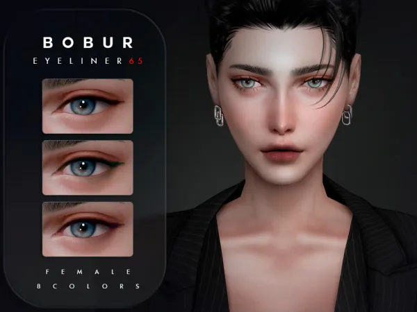 Alpha Thin smoky eyeliner - The Sims 4 Custom Content